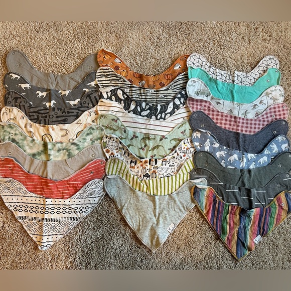 Copper Pearl Bandana Bib Set